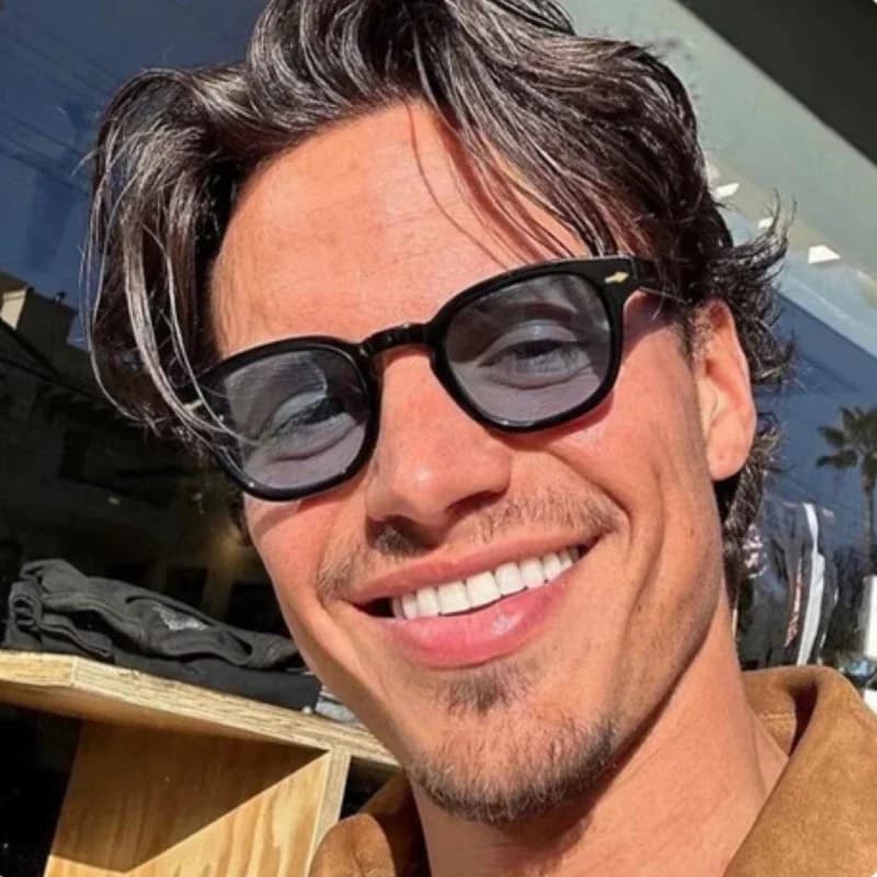 Lunettes de soleil rectangle vintage 2024 homme femme luxe UV400 - Monture carrée designer