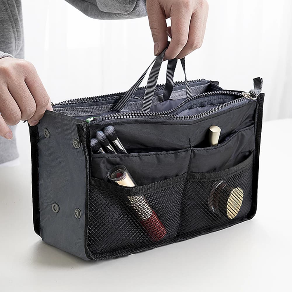 Organisateur cosmétiques pêche femme rangement accessoires pêche toilette voyage quotidien sac insert