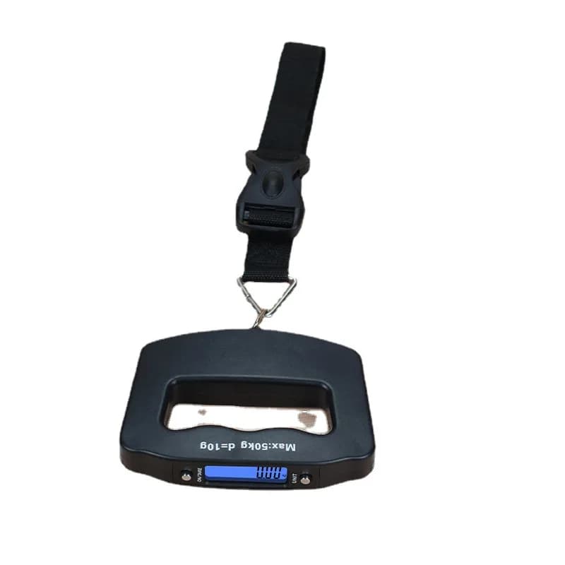 Balance électronique portable noire 50kg - Pèse-poissons de précision avec grande poignée