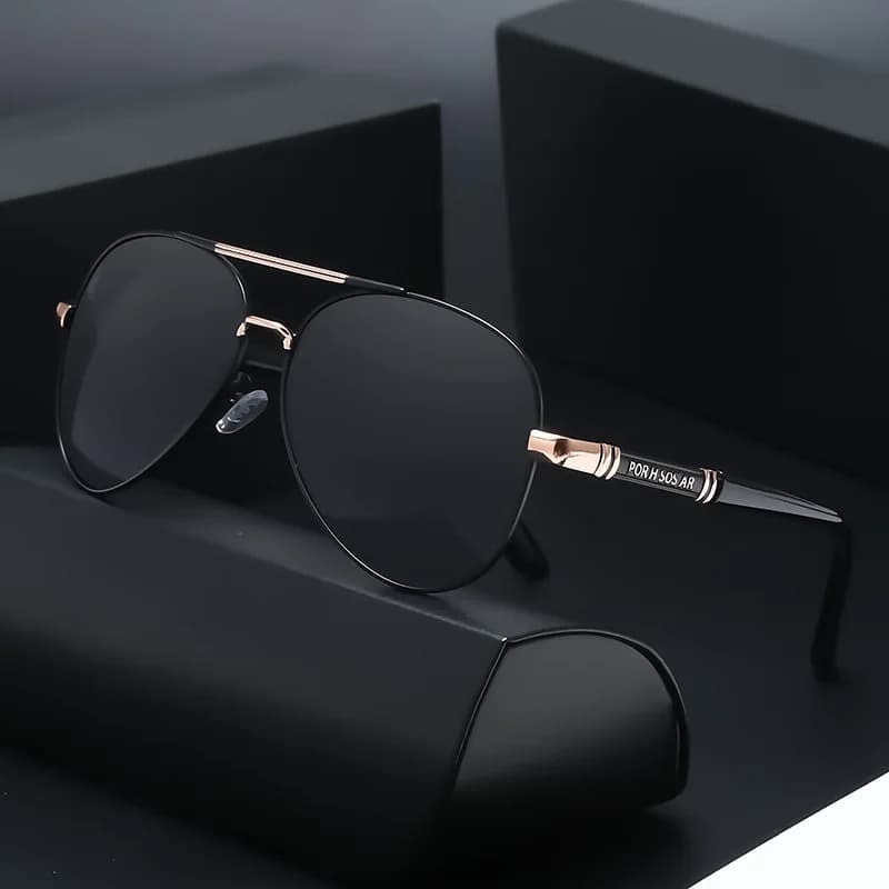 Lunettes pêche polarisées homme monture métal - Qualité premium protection UV400 pêche