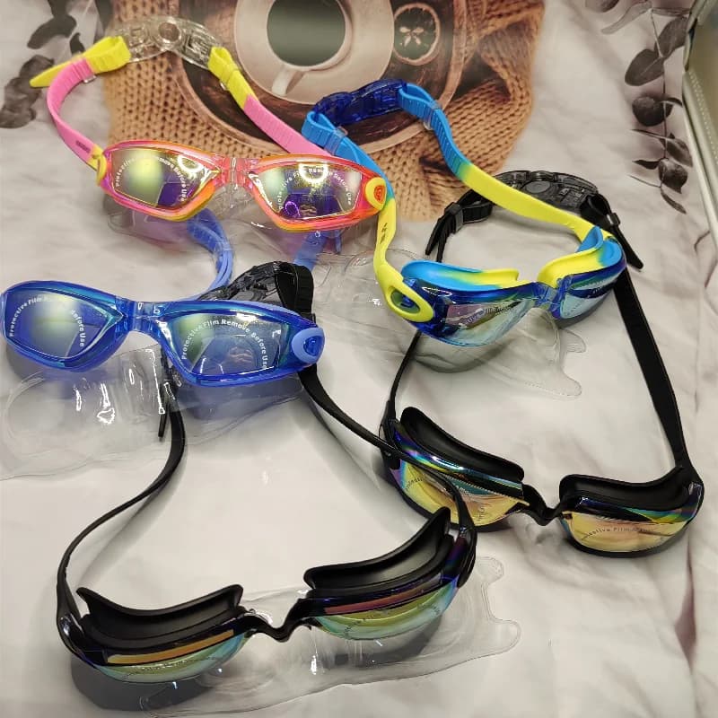 Lunettes de natation enfants étanches anti-buée UV400 protection yeux écoliers