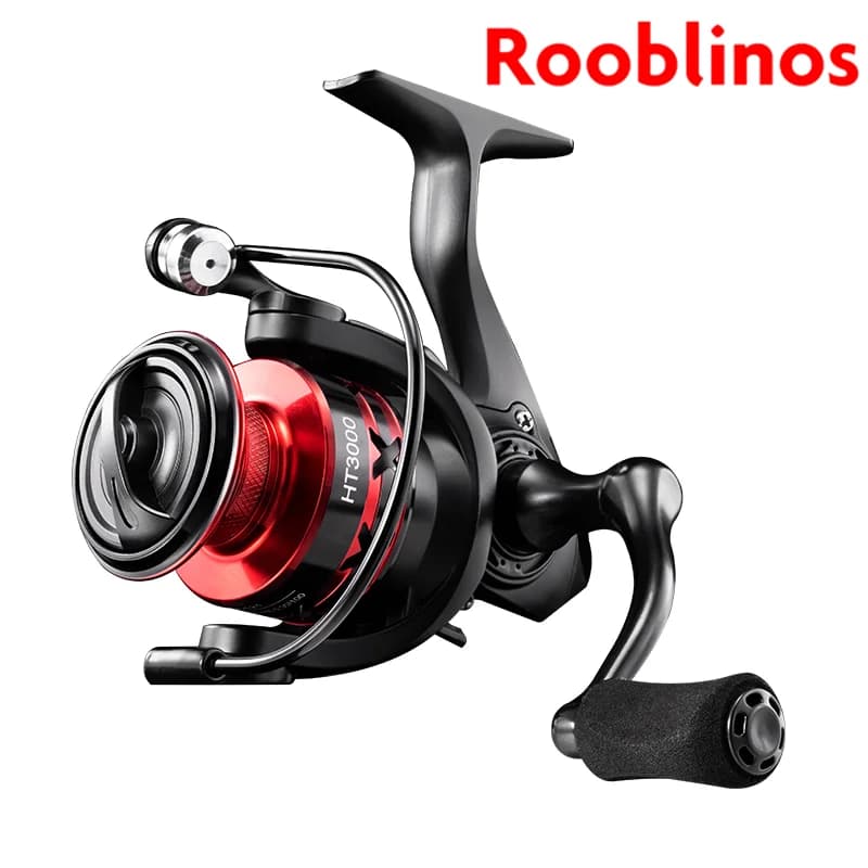 Moulinet spinning Rooblinos HT pour eau douce et mer, bobine métal interchangeable gauche/droite carpe truite