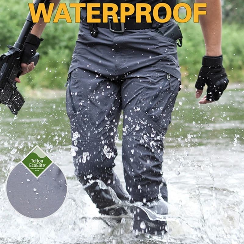 Pantalon cargo été léger pour pêche - Imperméable séchage rapide randonnée pêche