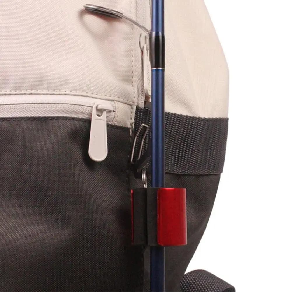 Support de canne à pêche clipable sur ceinture - Support métallique robuste pour pêche debout ou mobile