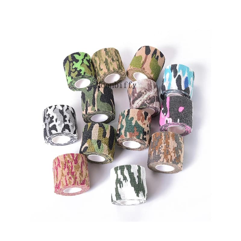 Ruban camouflage auto-adhésif 5cmx4.5m étanche - Bandage élastique tactique protection équipements