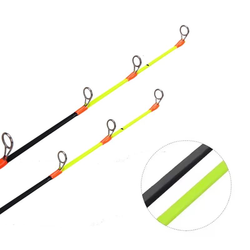 Canne à pêche hiver carbone 61cm pour glace et rafting - Enfant, crevettes, carpe, pêche hivernale