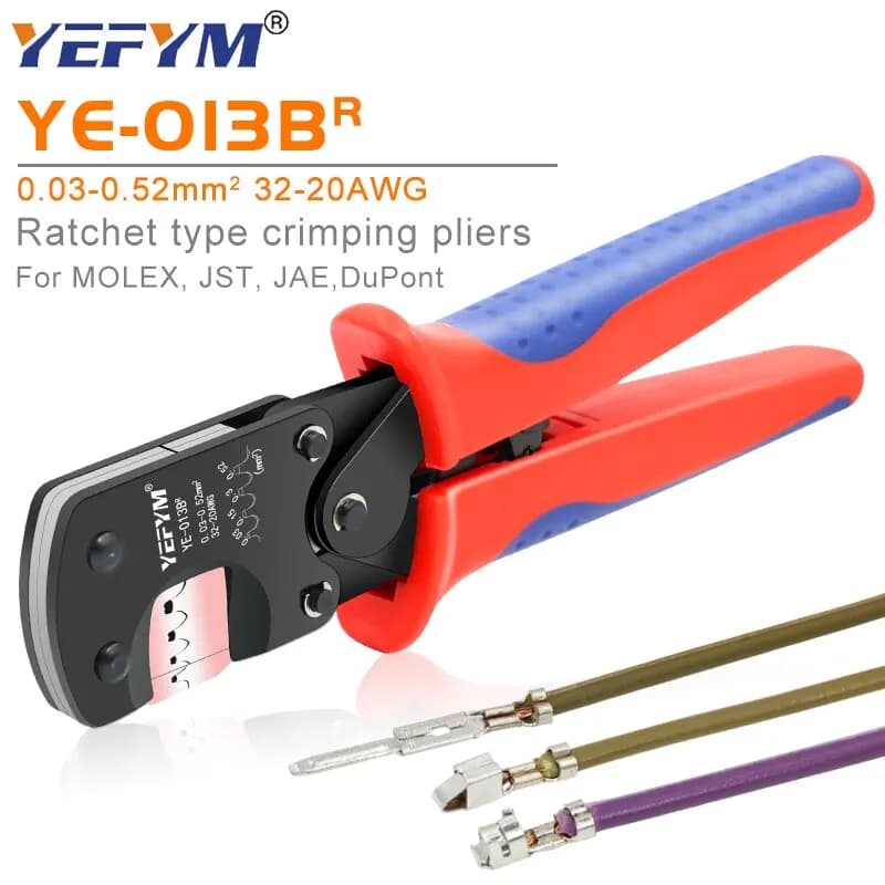 Pince à sertir micro-connecteurs YE-013BR pour pêche - Compatible Molex/JST pour équipements pêche électrique