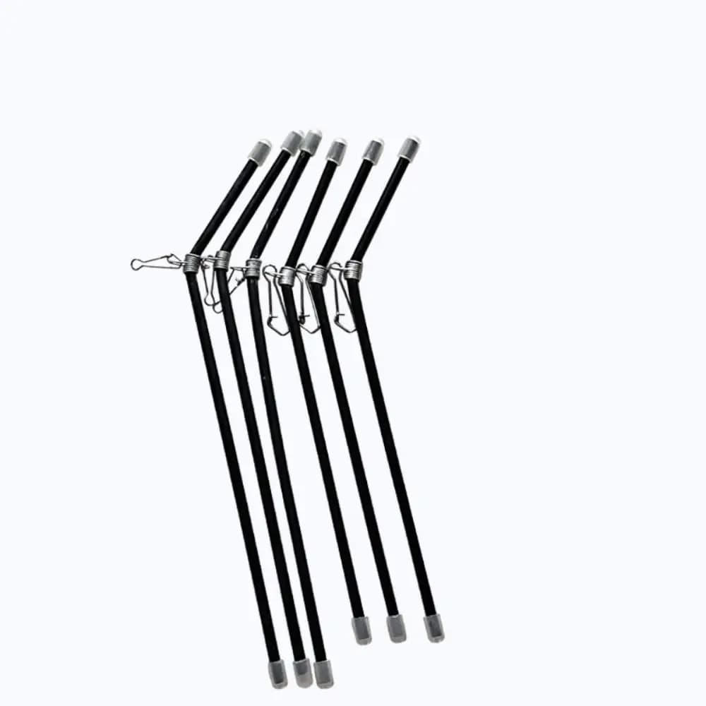 5 connecteurs anti-emmêlement pour feeder - Supports pipe balance pêche 22cm noir équipement montage