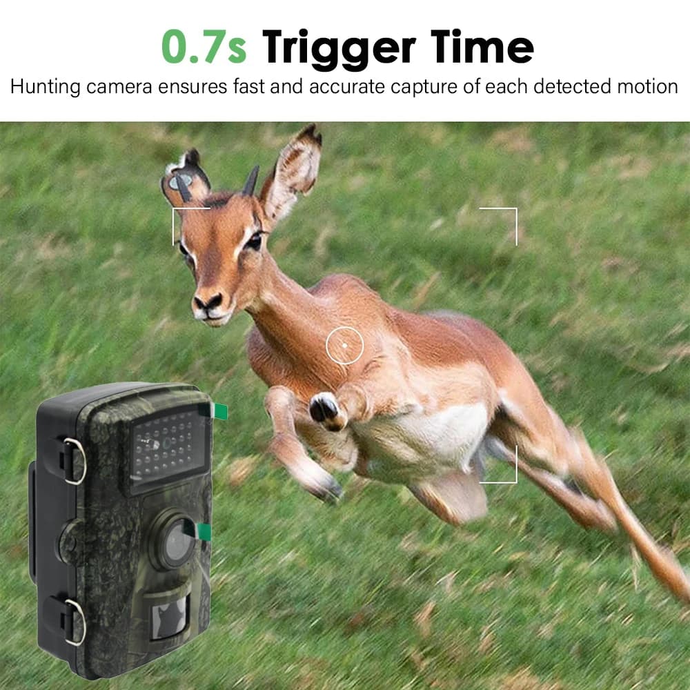 Caméra multifonction 24MP vidéo photo IP66 étanche - Observation animale chasse + carte 32GB incluse