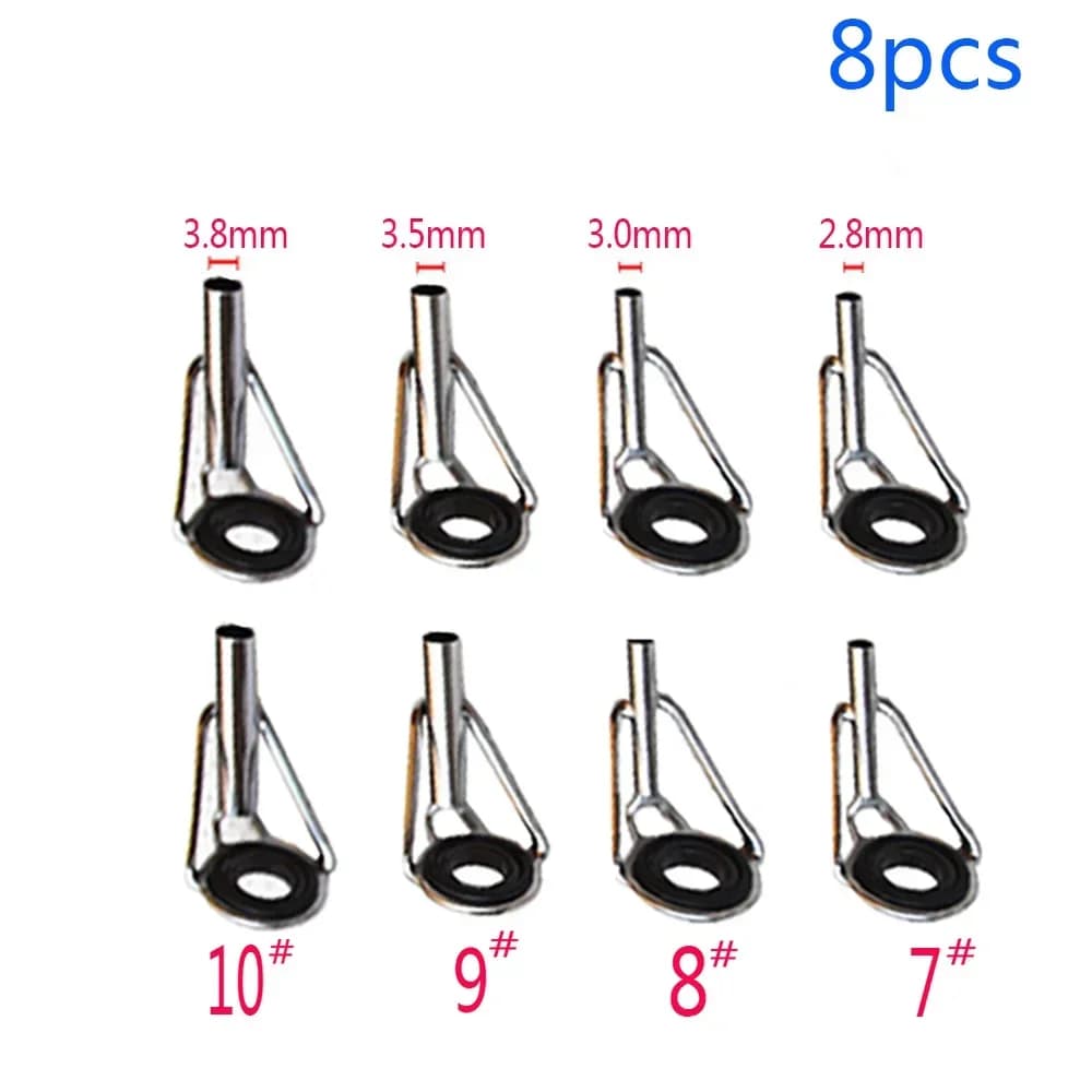 Anneaux de guidage pour canne à pêche 1.6mm-3.8mm acier inox - Kit réparation et remplacement anneaux