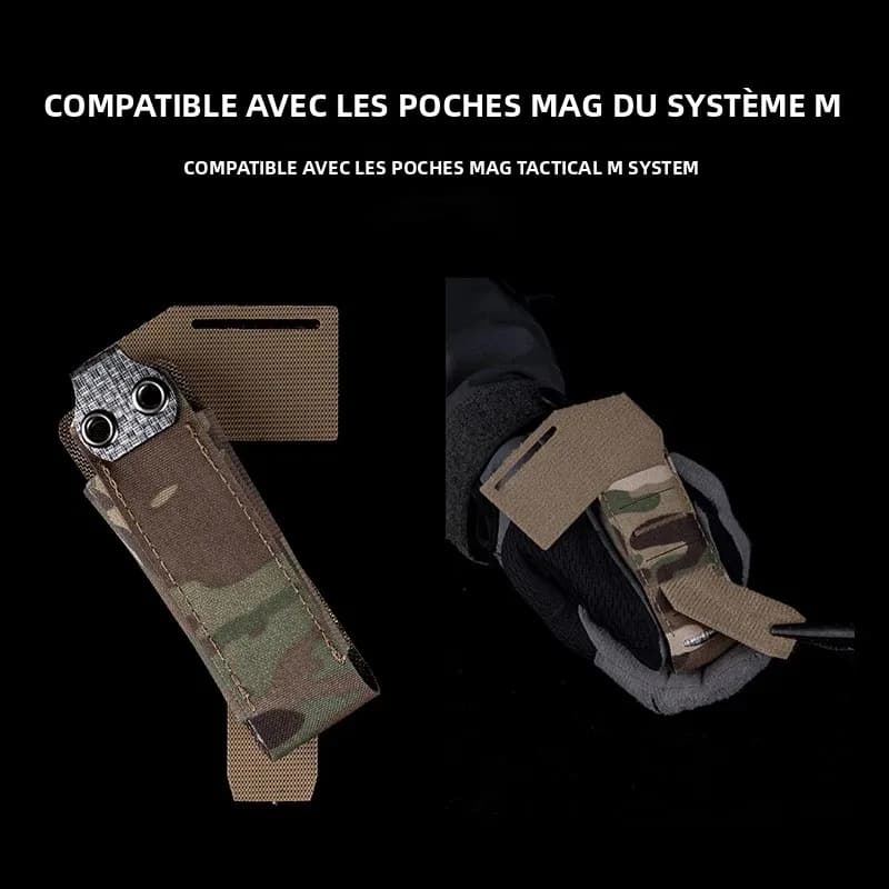 Sangle molle tactique gauche droite pour porte-chargeurs pêche diagonale ceinture