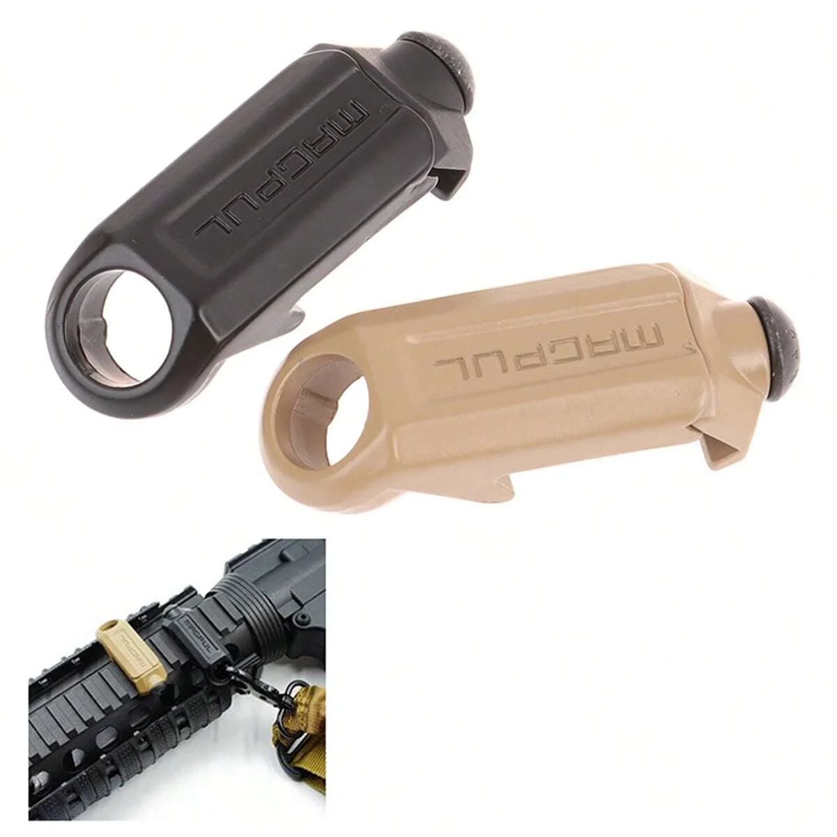Attache rapide RSA pour sangle tactique - Accessoire pêche et chasse fixation rail 20mm