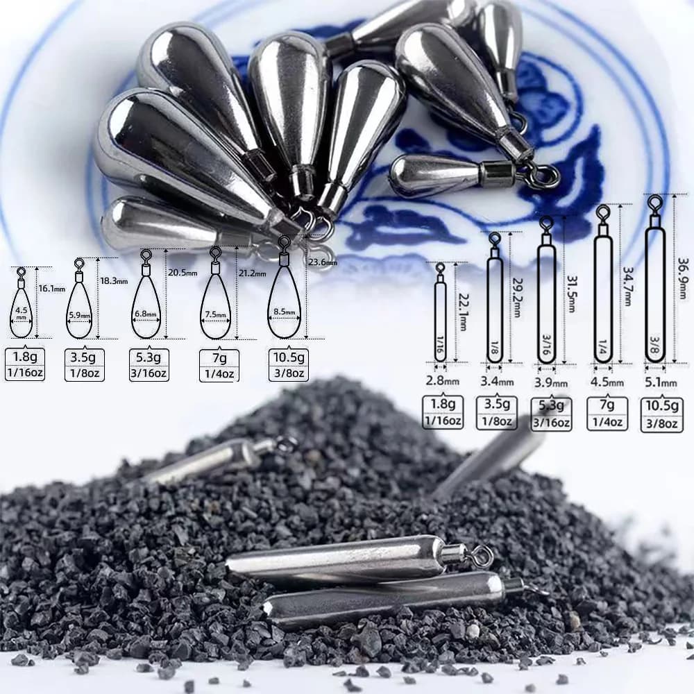 Moule à plombs tungstène cylindre Drop Shot 1.8g 3.5g 5.3g 7g 10.5g pour pêche leurres et montages