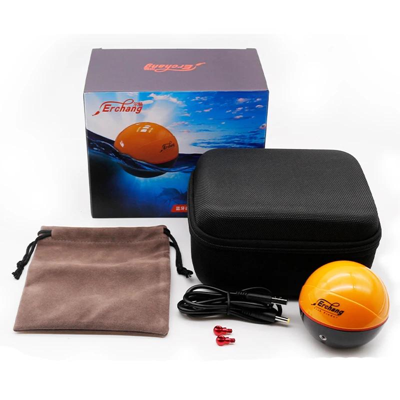 Détecteur de poissons Erchang F68 WiFi 100M sans fil pour iOS et Android - Sondeur écho pour lac et mer