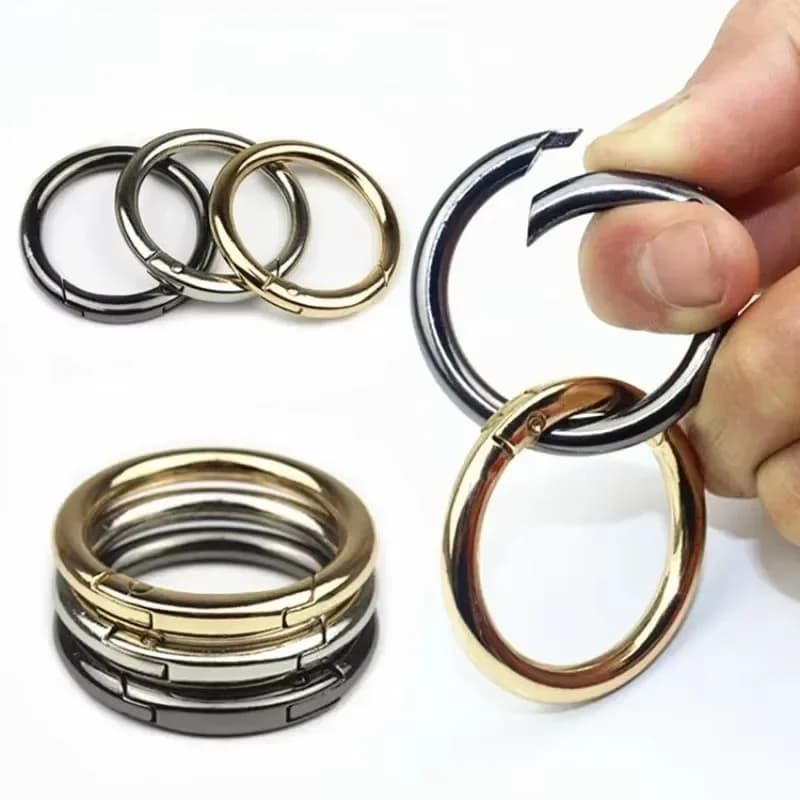 Anneaux métalliques 30/10pcs pour DIY bijoux - Fermoirs ronds ouverts pour porte-clés et chaînes