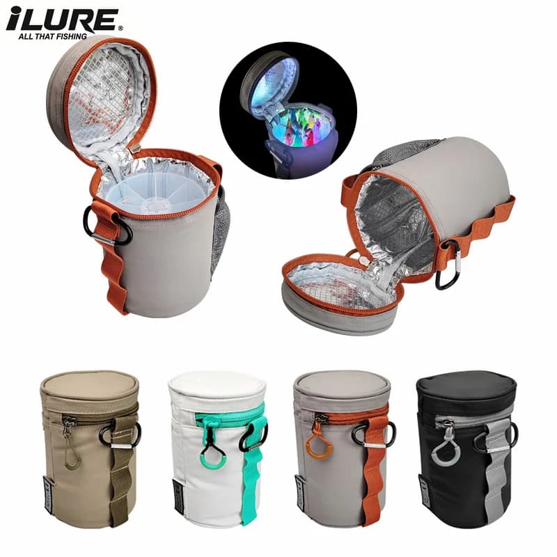 Boîte de pêche étanche avec lumière UV pour leurres, jigs et appâts rigides