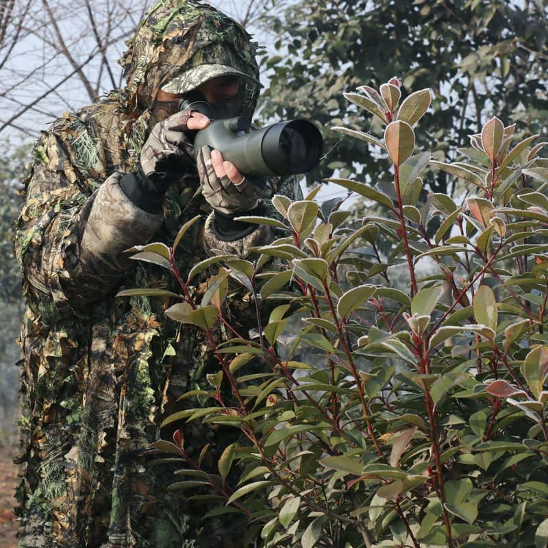 Cape camouflage érable 3D été - Tenue légère pêche estivale discrète
