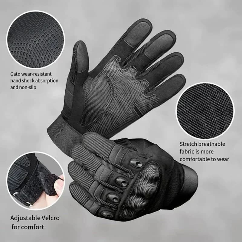 Gants tactiques 2025 écran tactile anti-dérapage montagne combat protection coque dure pêche