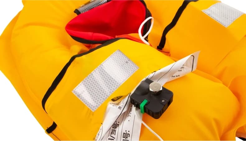 Gilet de sauvetage auto-gonflant professionnel 100N-150N pour pêche, rafting et sports nautiques
