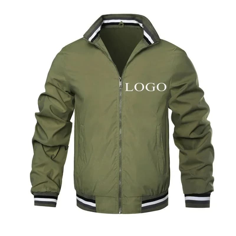 Veste personnalisable logo/picture sur mesure homme femme col montant pêche unique