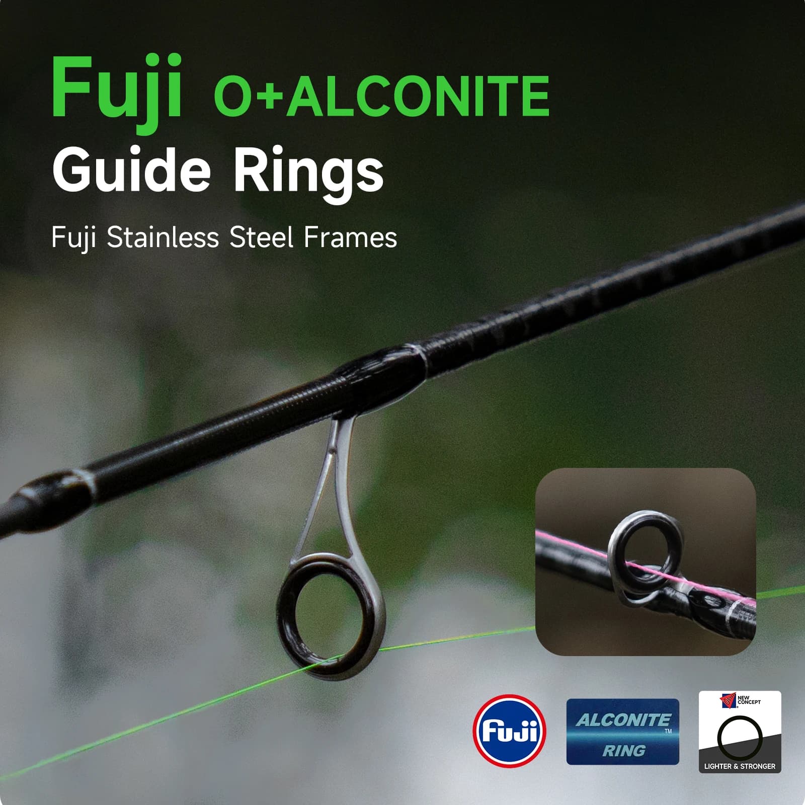 Canne casting ultra-légère 78g carbone pour leurres 1-8g - guide FUJI® manche liège magique pêche précise