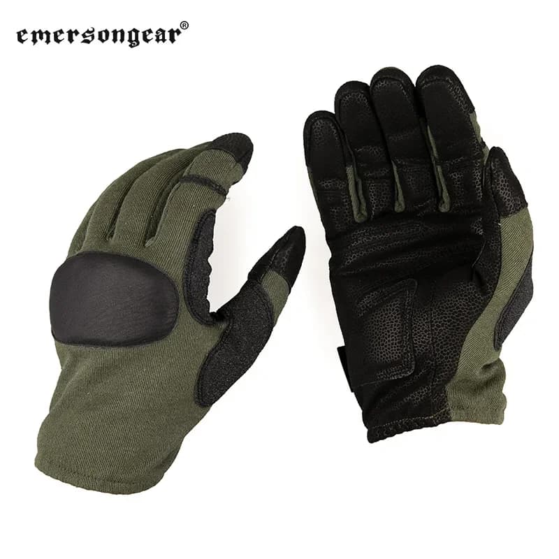 Gants tactiques Emerson cuir protection pêche chasse - doigts complets vélo airsoft activités outdoor