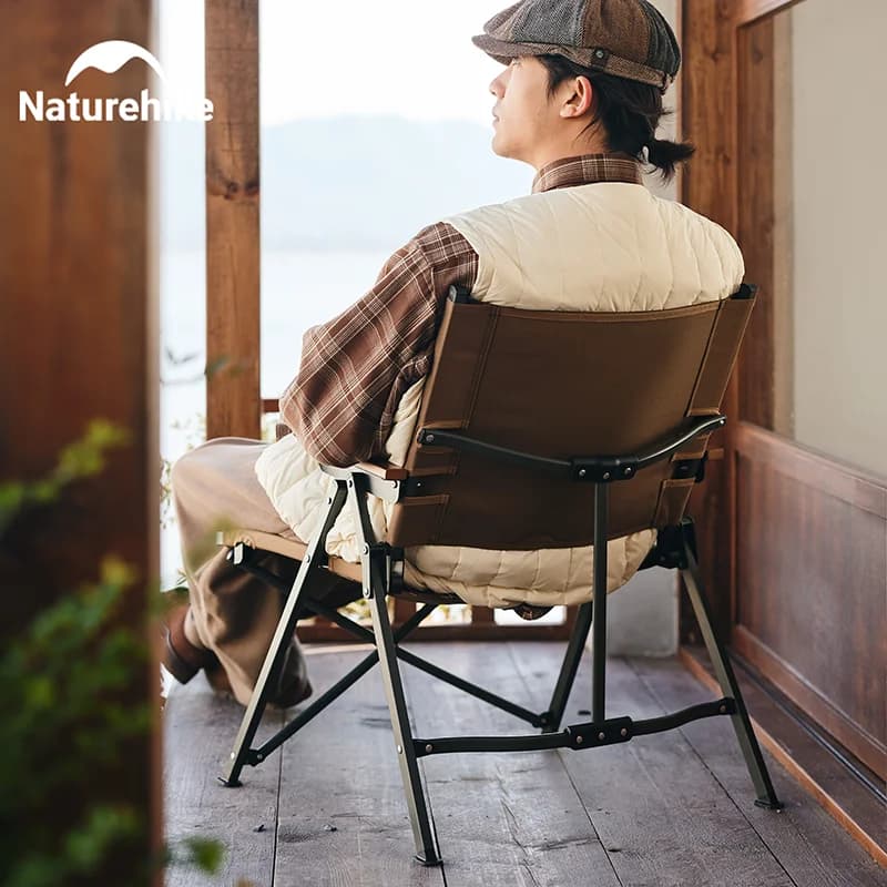 Chaise pliante Naturehike 2024 ouverture rapide - Siège portable 120kg pour pêche camping voyage jardin