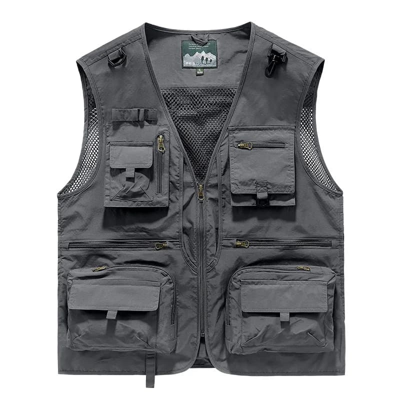 Veste de pêche pour homme avec multiples poches - Veste respirante haute technologie pour la pêche et les loisirs en plein air