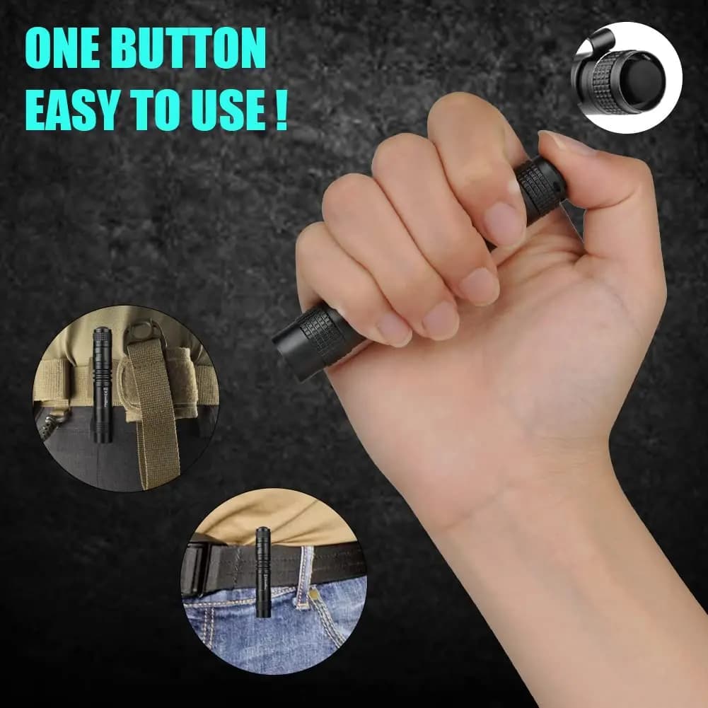 Lampe de poche LED portable étanche mini pour camping randonnée dépannage voiture urgence maison