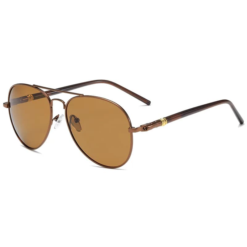 Lunettes de soleil polarisées unisexes pour conduite et pêche - Verres UV400 anti-reflets noir
