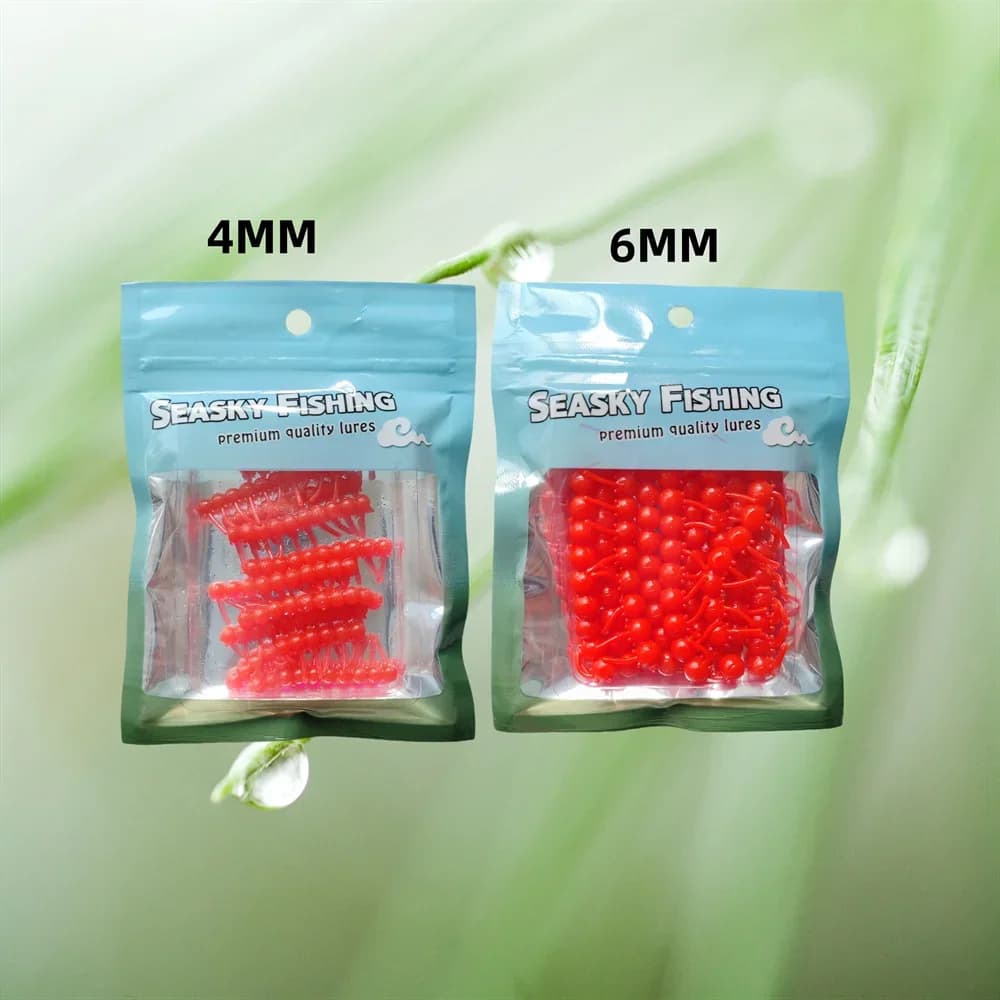 Perles maïs flottantes MUKUN 4mm-6mm pour pêche carpe - appâts silicone souple et attractifs
