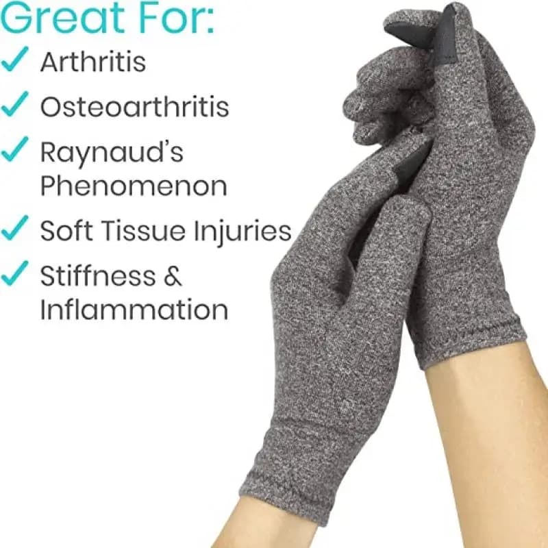 Gants chauffants hiver thermiques anti-vent tactile thérapie magnétique arthrite pêche