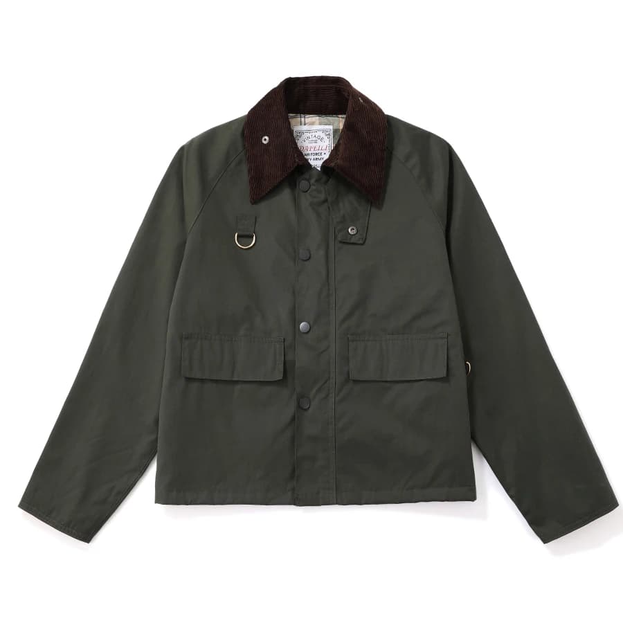 Veste safari pêche homme vert olive - Windbreaker utilitaire canvas vintage pour outdoor