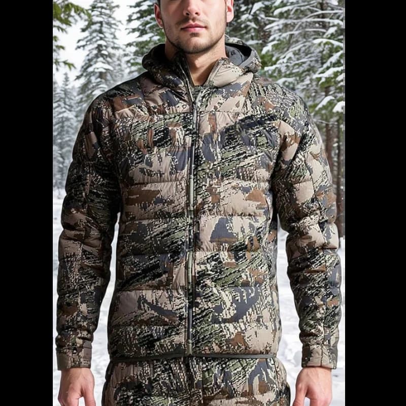 Veste légère Kelvin camouflage pêche chasse homme - Vêtement technique doudoune imperméable