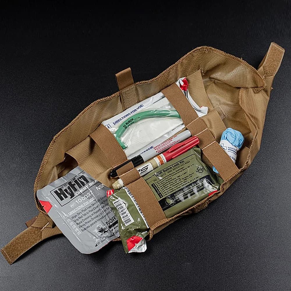Poche médicale IFAK Trauma Pouch pour pêche tactique - Kit secours rapide ceinture D3CRM MK4