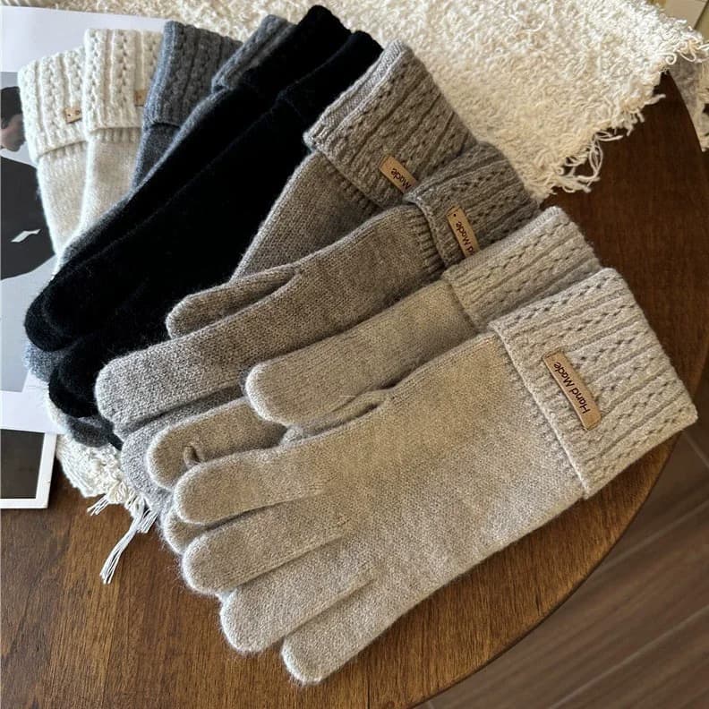 Gants tricotés coréens femme doigts manquants tactile lavables qualité premium pêche urbaine