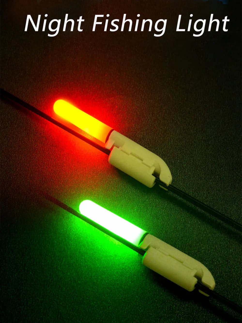 Lampe électronique CR425 pour canne à pêche - lumière LED amovible étanche pêche de nuit rocheuse