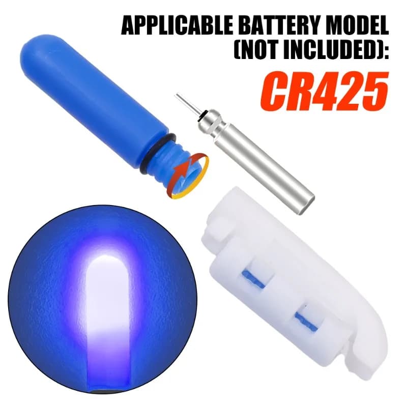 Bâton lumineux LED amovible pour canne à pêche - Flotteur étanche avec pile CR425