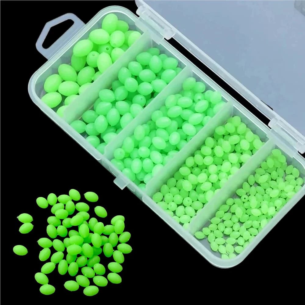 375 perles lumineuses et leurres souples brillants pour pêche nocturne en mer