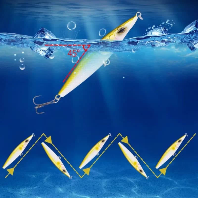 Leurre flottant pencil bait Teknik 2024 90-130mm pour bar et bonite en pêche surface