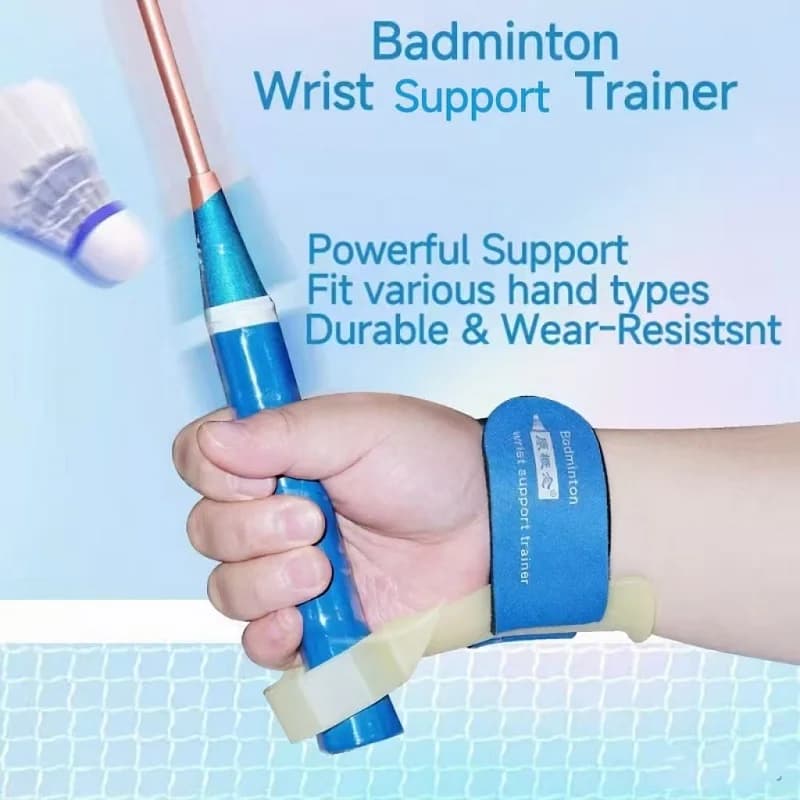 Support ajustable pour poignet badminton - Correcteur de posture et grip pour toutes tailles de main