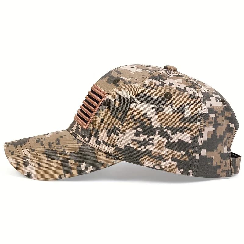 Casquette baseball drapeau US brodée unisexe pour pêche protection solaire printemps automne