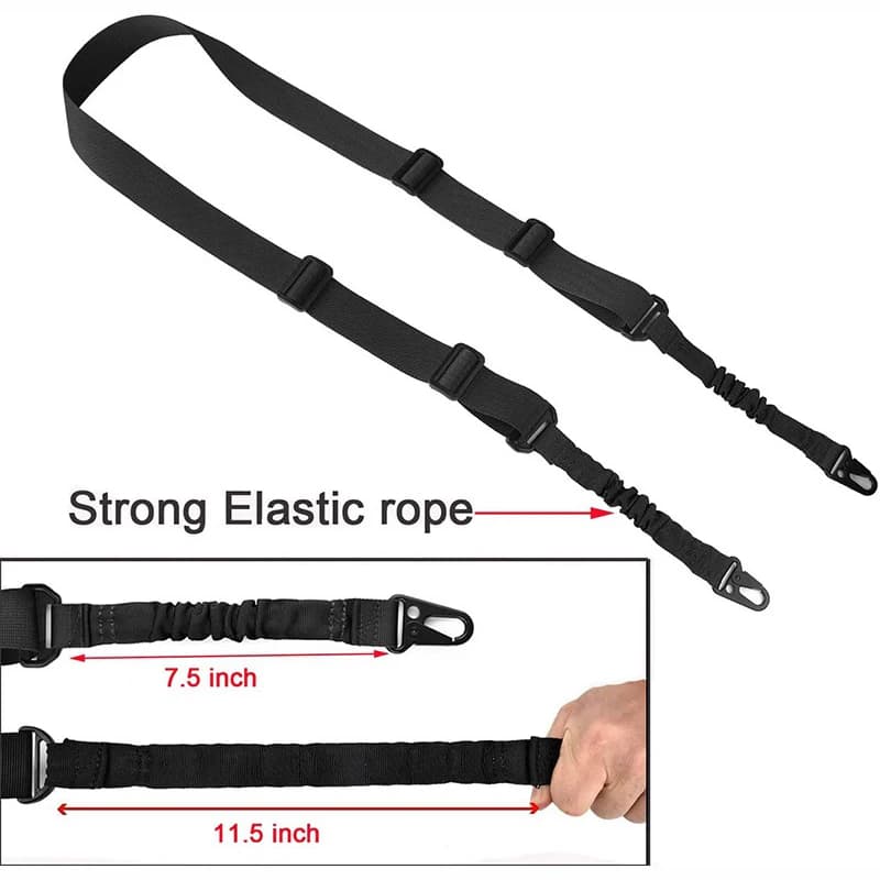 Bretelle fusil 2 points avec crochet rapide, accessoire chasse pêche AK M4 confortable