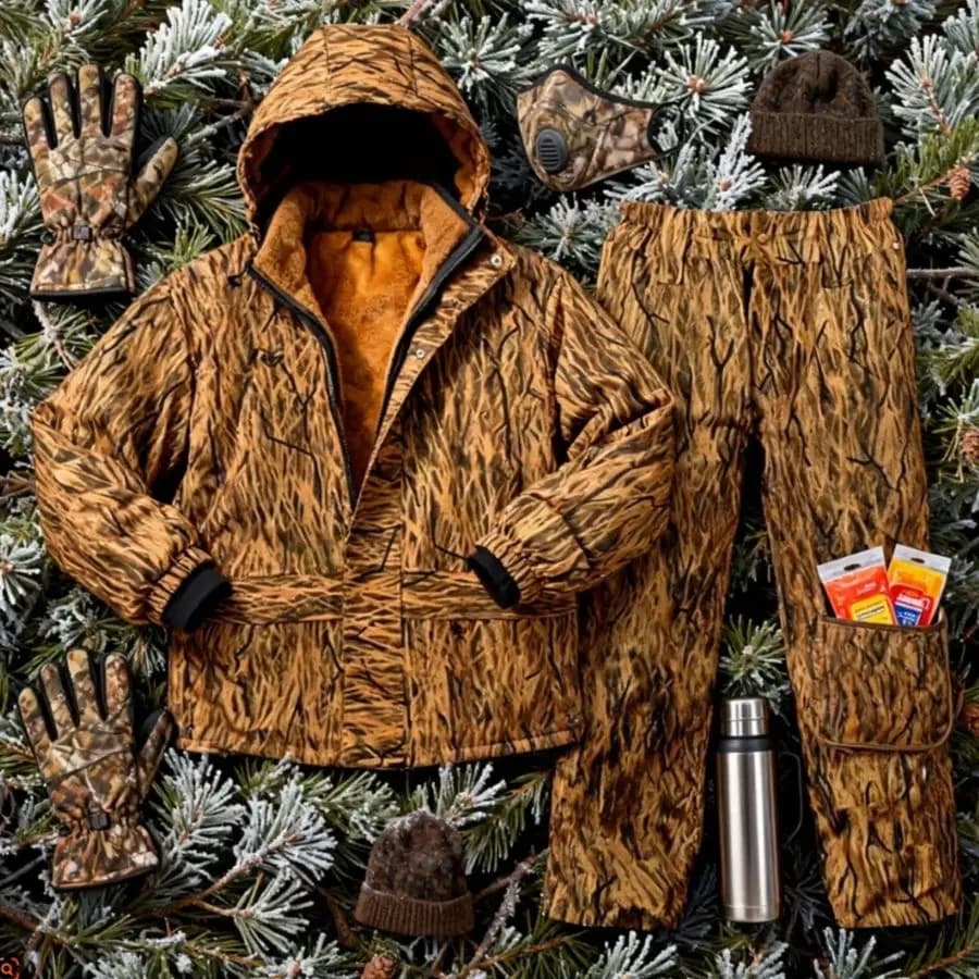 Tenue camouflage herbe automne hiver pêche chasse - équipement extérieur saison froid vêtement technique