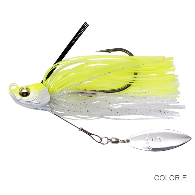 Chatterbait spinner 13.5g pour bar - kit leurre wobblers avec cuillère de pêche