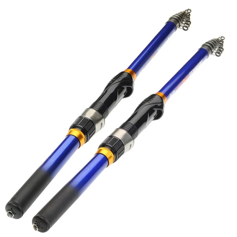 Canne télescopique BAKAWA carbone pêche rocheuse 1.5-3m, siège moulinet, voyage pêche carpe et carnassiers