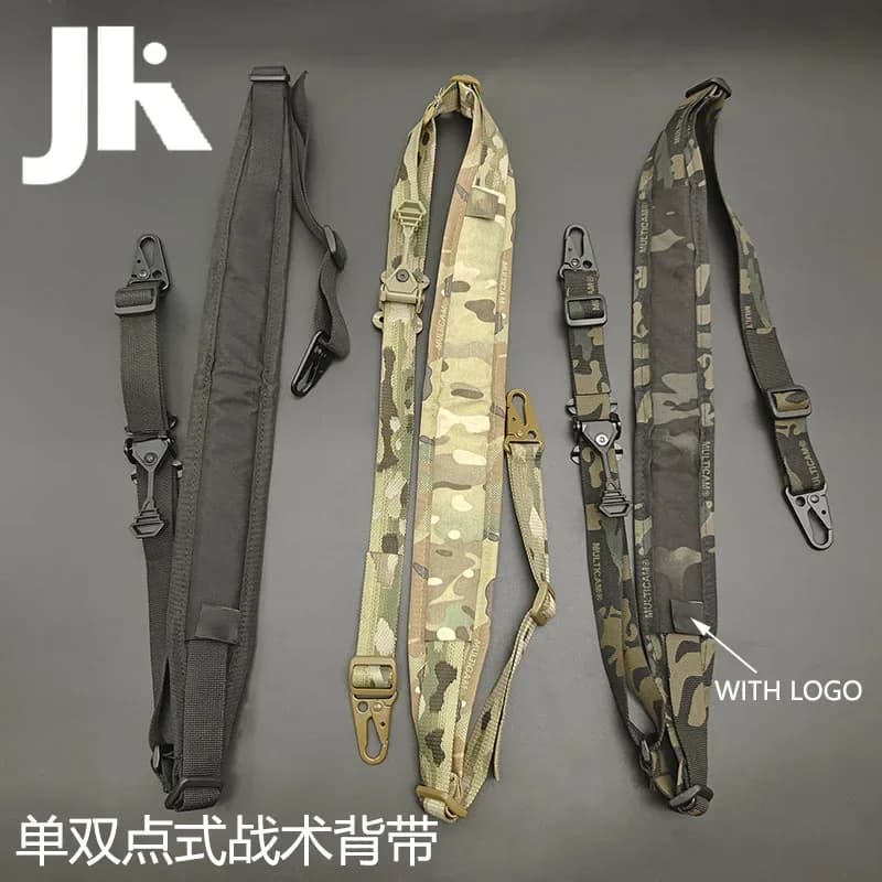 Bretelle tactique QD réglable 2 points - Pour fusil de pêche en nylon résistant à l'eau