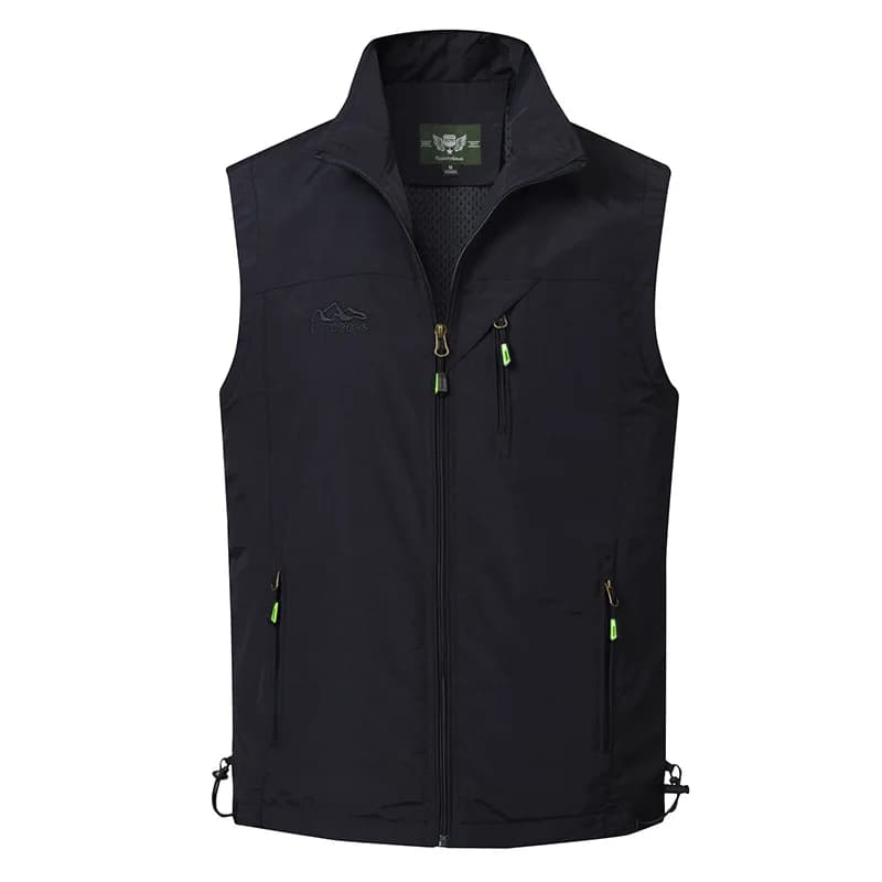 Veste pêche escalade été homme mesh respirante multi-poches sans manches pour photographie