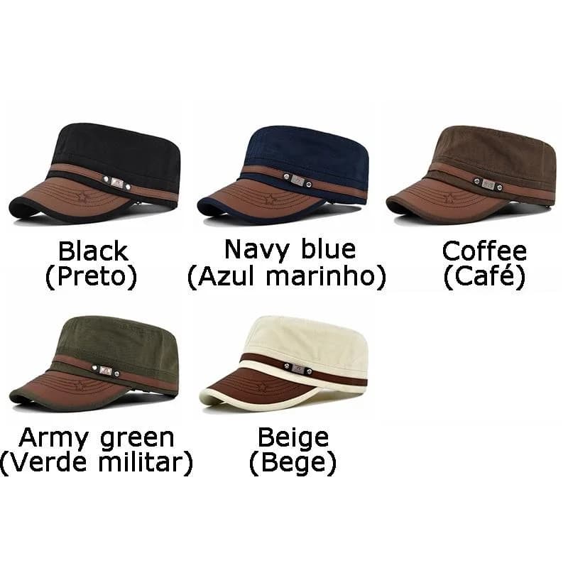 Casquette plate brodée polyvalente - Pêche, randonnée et activités outdoor casual
