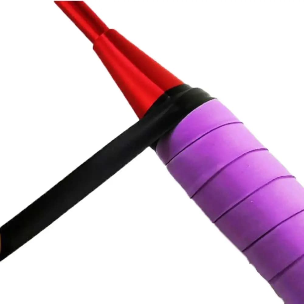 Bandes anti-transpiration multicolores PVC pour raquette de badminton - Overgrip antidérapant et stickers de fixation